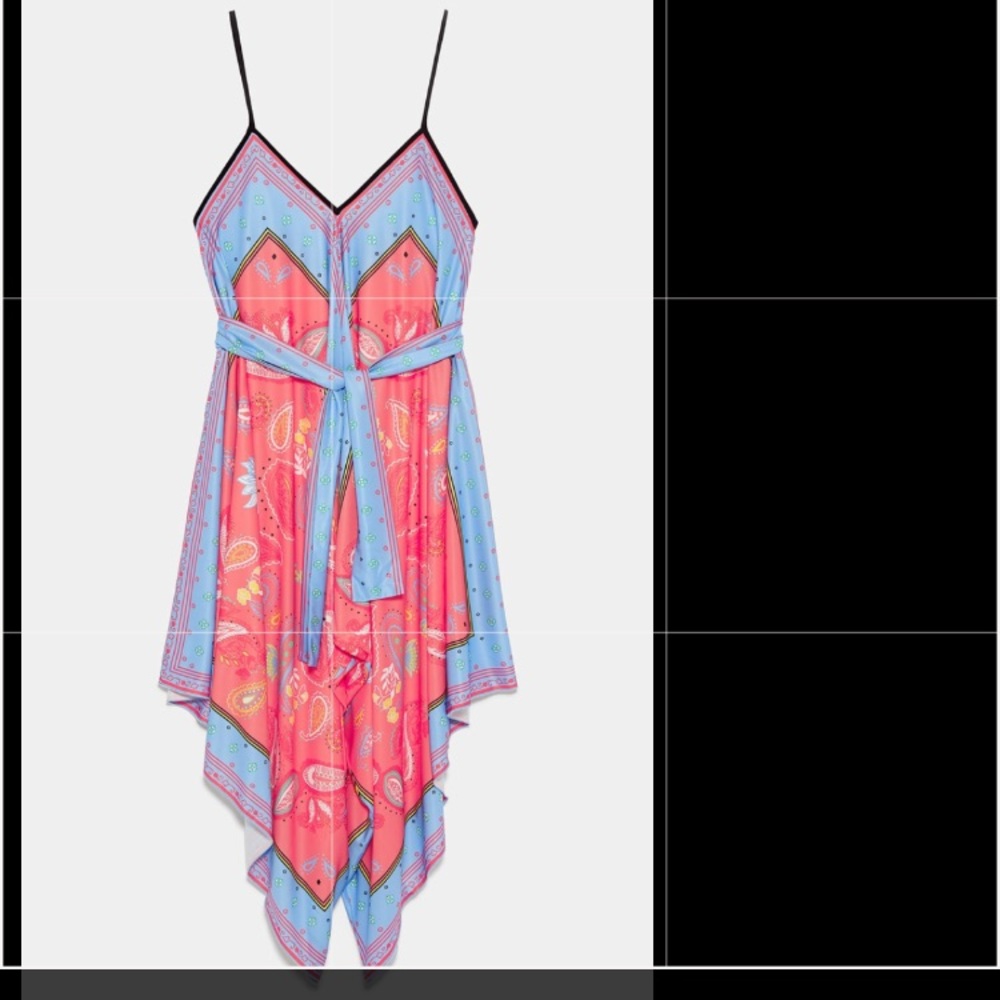 Zara printed asymmetric jumpsuit